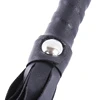 High Quality Pu Leather Pimp Whip Racing Riding Crop Party Flogger Hand Cuffs Queen Black Horse Riding Whip Sports Horsewhip 5