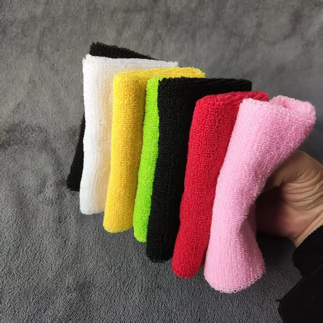 1/2/10 pcs Towel Sports Wristbands Tennis Sweat Bands Wrist Guard For Basketball Volleyball padel Fitness Sweatbands Wrist Wrap 5