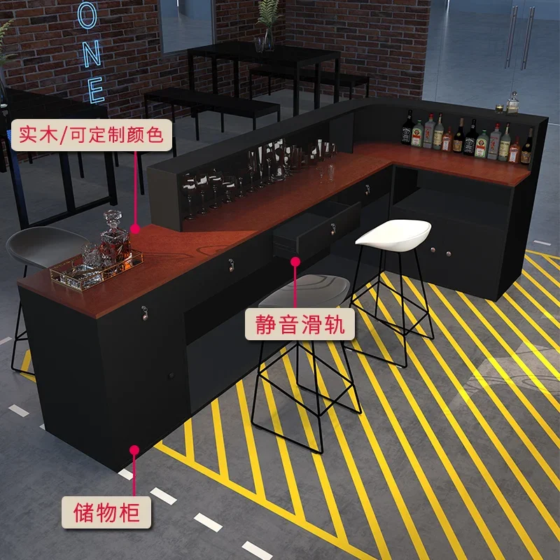 Bar Table Counter Cashier Corner Vintage Bar Industrial Style