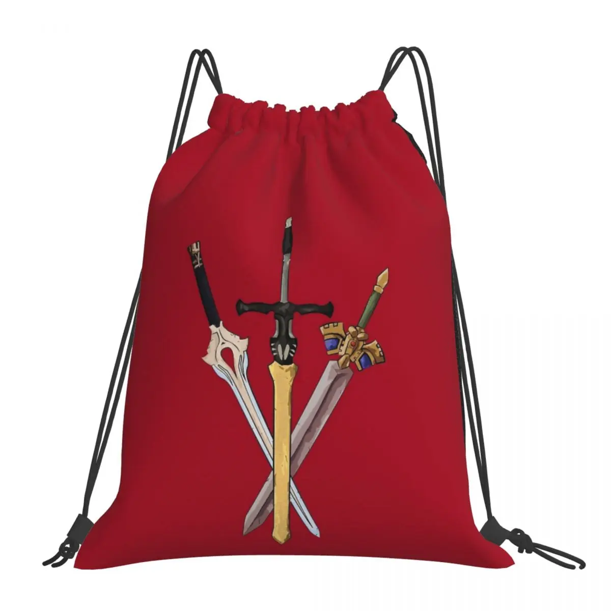 

Fire Emblem - Legendary Swords Backpack Portable Drawstring Bags Drawstring Bundle Pocket Sports Bag BookBag For Man Woman