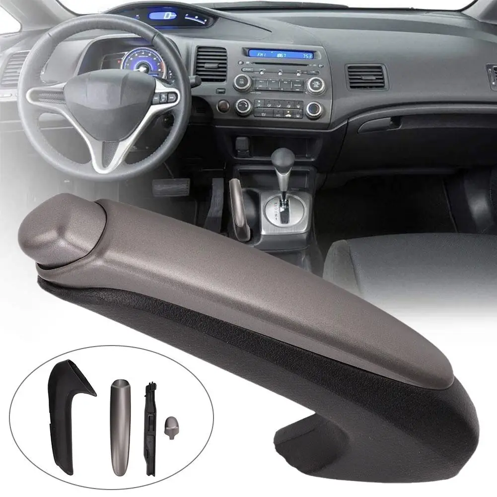 

Brake Handle Gear Shift Knob Cover Gear Shift Knob ABS For Honda Civic 2006-2011 Left Hand Drive 47115-SNA-A82ZA K3J3