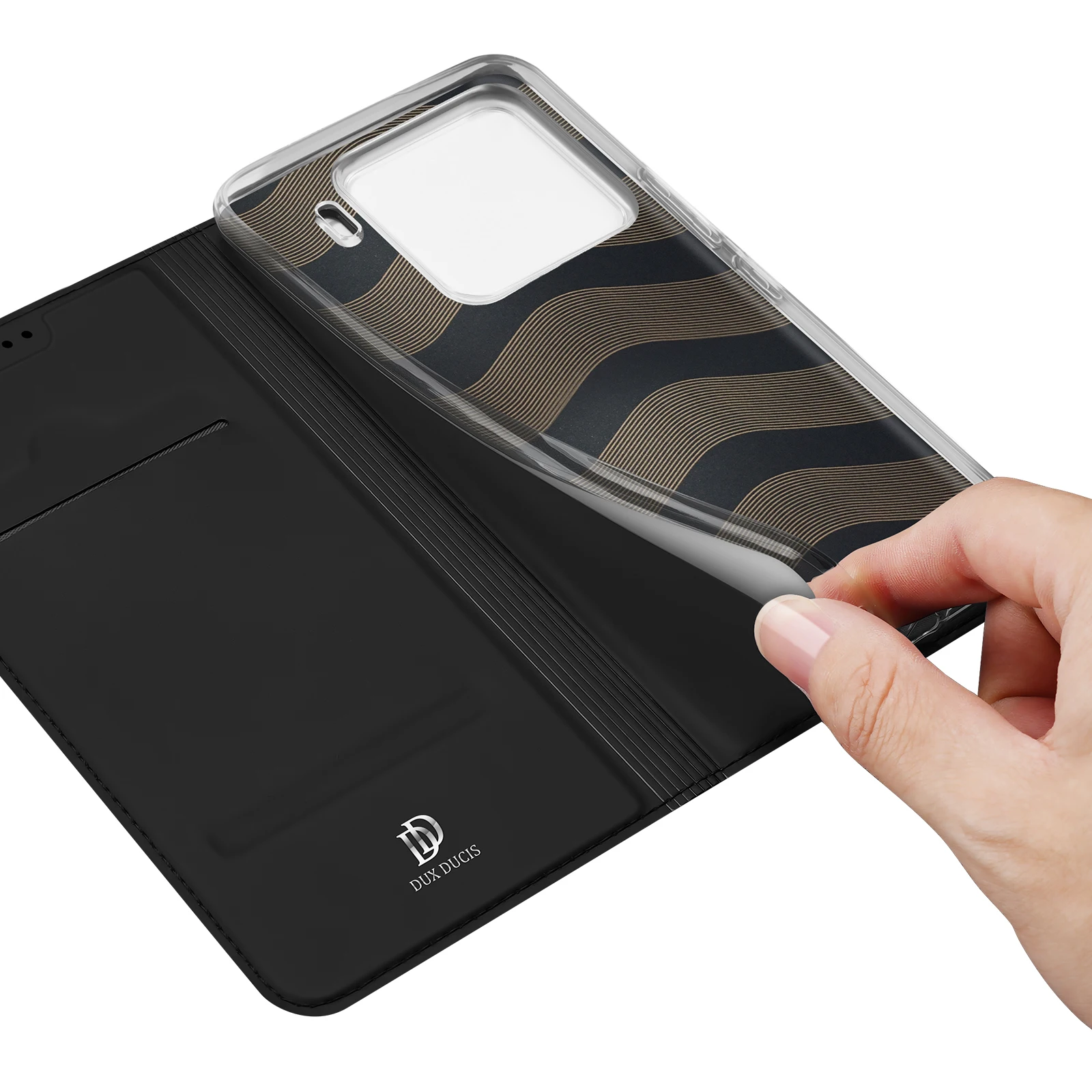 Luxury PU Leather Magnetic Flip Wallet Case with Card Slots and Protective Cover
