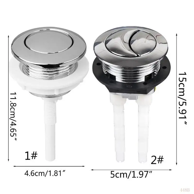 448B 38mm 변기 탱크 버튼 수조 욕실 가정용 단일/이중 푸시 물 절약