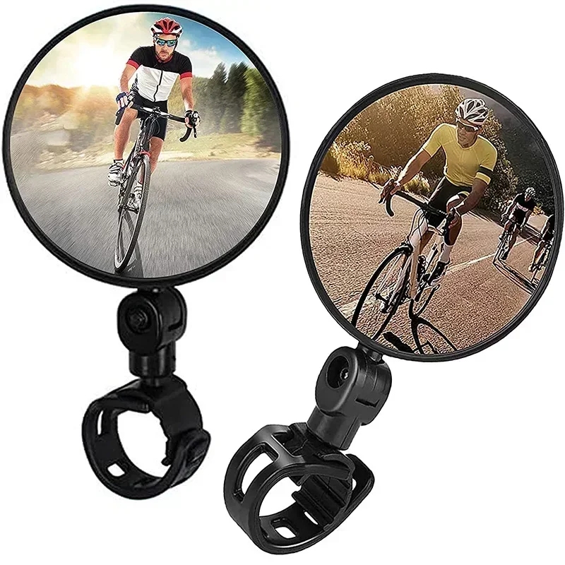 자전거 거울 볼록 광각 조절 가능한 MTB 자전거 핸들 바 백미러 전기 스쿠터 반사경 도로 자전거 액세서리