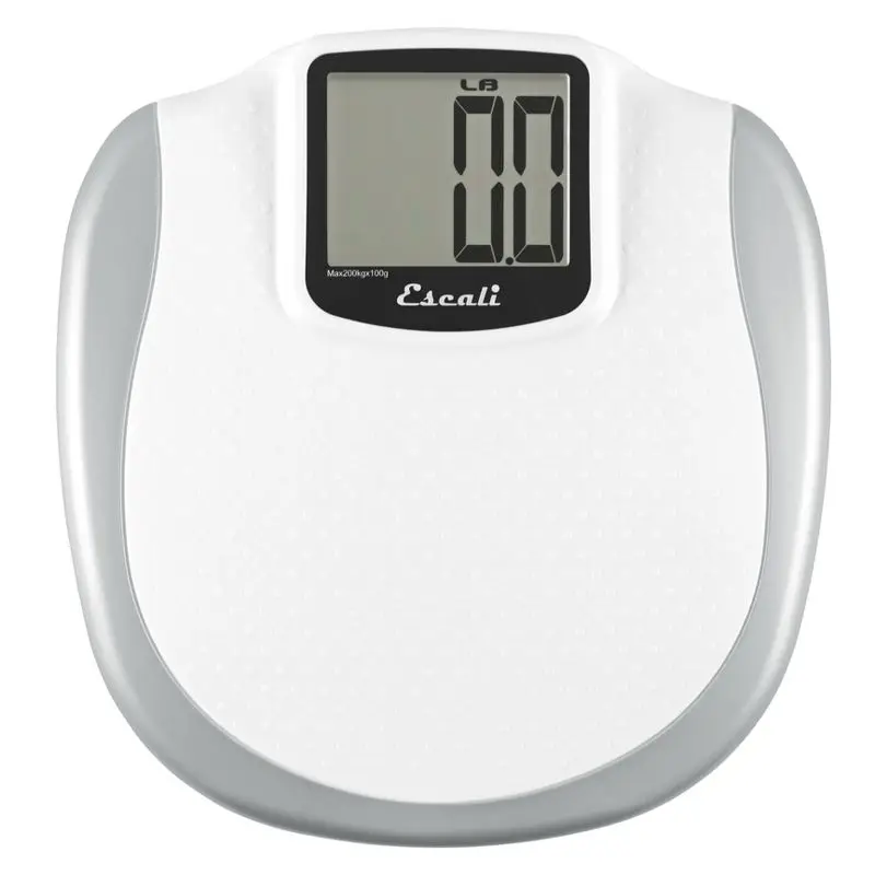 XL Display Bathroom Scale - White/Silver