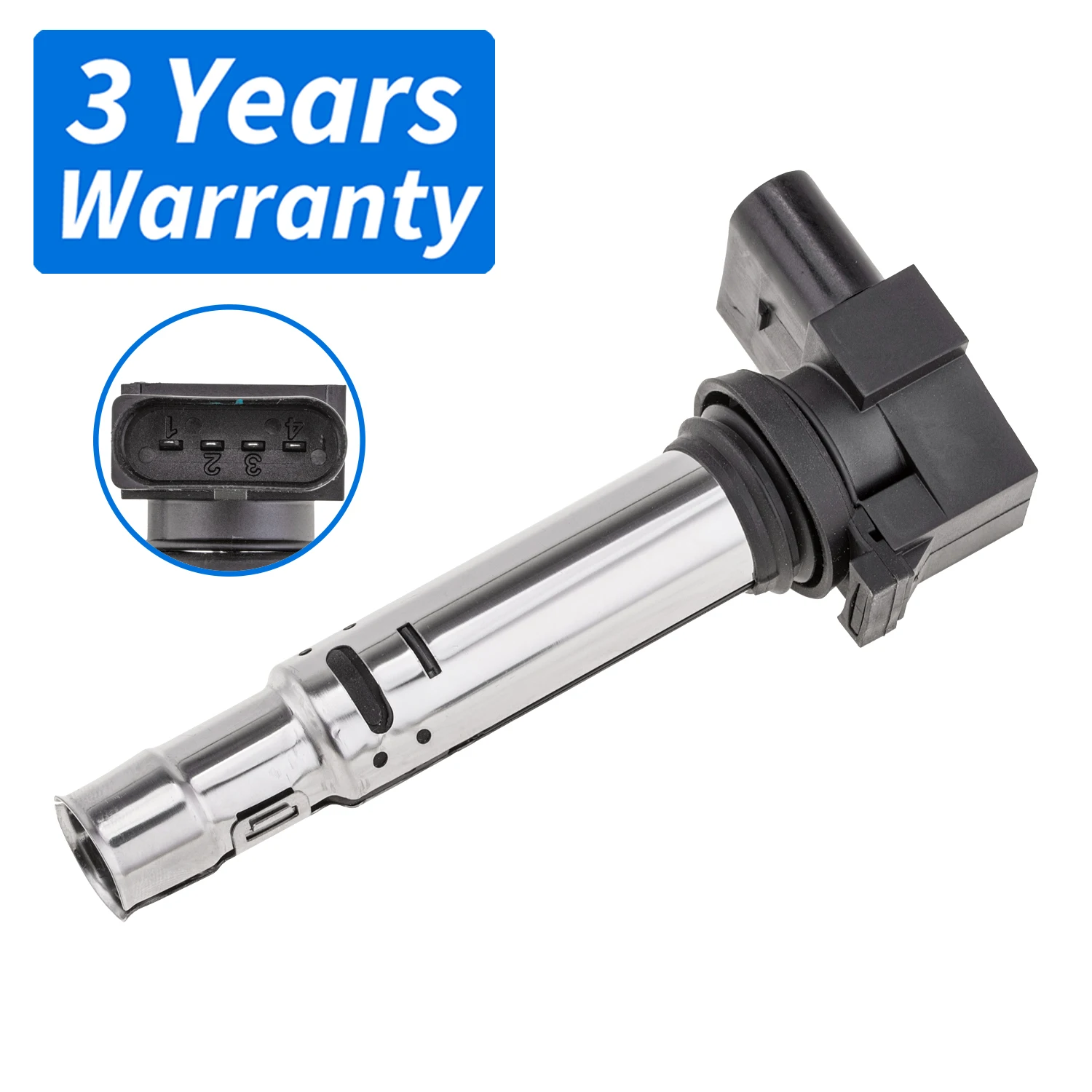 

4-Pin Ignition Coil 07P905715,07P905715A For AUDI A8 D4 6.3 FSI W12 quattro 2011-2018