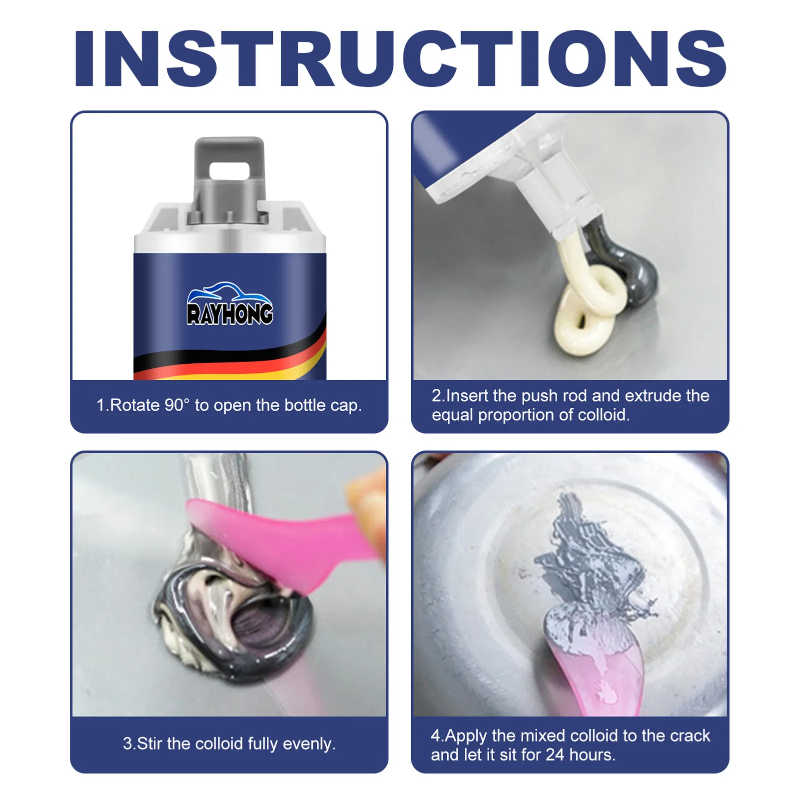 Metal Bonding Repair Paste High-Temperature Resistant Liquid Metal Welding Filler Industrial Heat-Resistant Cold Welding