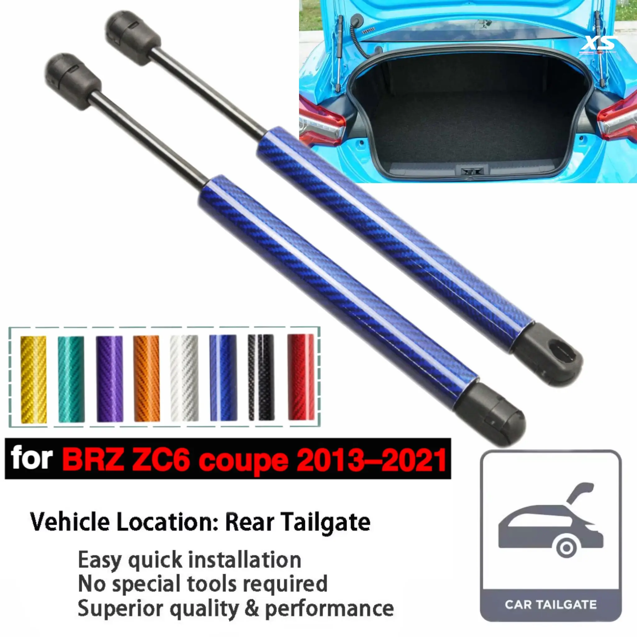 

Rear Trunk Boot Struts for Subaru BRZ ZC6 Coupe 2013-2021 Without Spoiler Tailgate Gas Spring Lift Supports Shock Dampers Prop