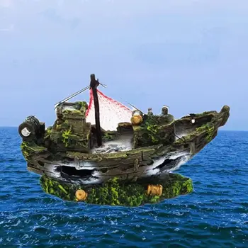 Pirate Ship Aquarium Decor 2