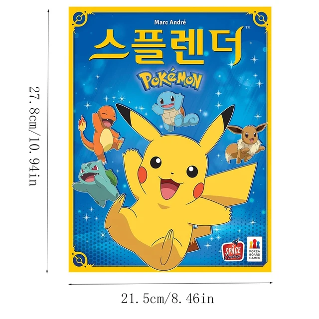 Pokémon Edition Board Game Korean Version Card Game Introductory Strategy Pokémon Party Game Family Holiday Game Birthday Gifts 6