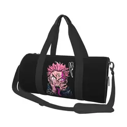 JJK Gojo Anime Gym Bag Cool Japanese Travel Sports Bags Couple Design with Shoes Novelty Fitness Bag Oxford Handbags
