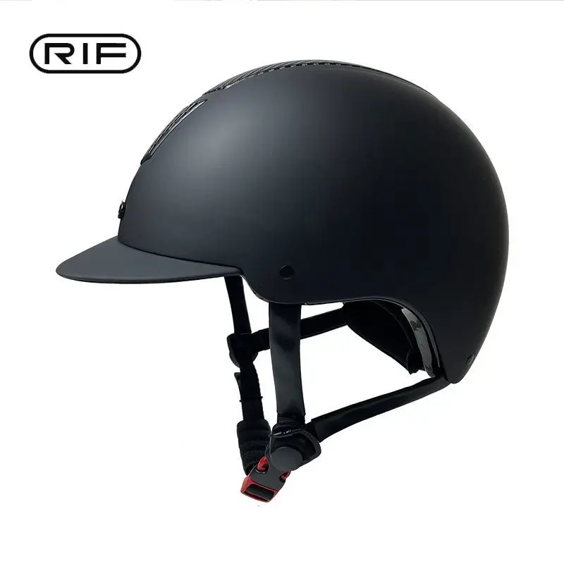 Children's Equestrian Riding Helmets Fashionable and Minimalist Equestrian Obstacle Carbon Fiber Helmets Safety Certification
