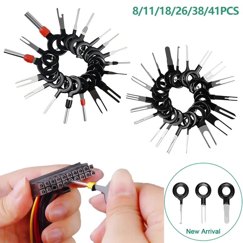 Automotive Terminal Removal Tool car terminal tools Electrical Wiring Crimp Motorist Kit Wires Pin Extractor Automotive Stylus Tool Set Disassembly