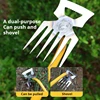 Gardening Weeding Tools Multi-tooth Handheld Rake Manganese Steel Loosening Soil Tools Farming Digging Wild Vegetables Hoe 5