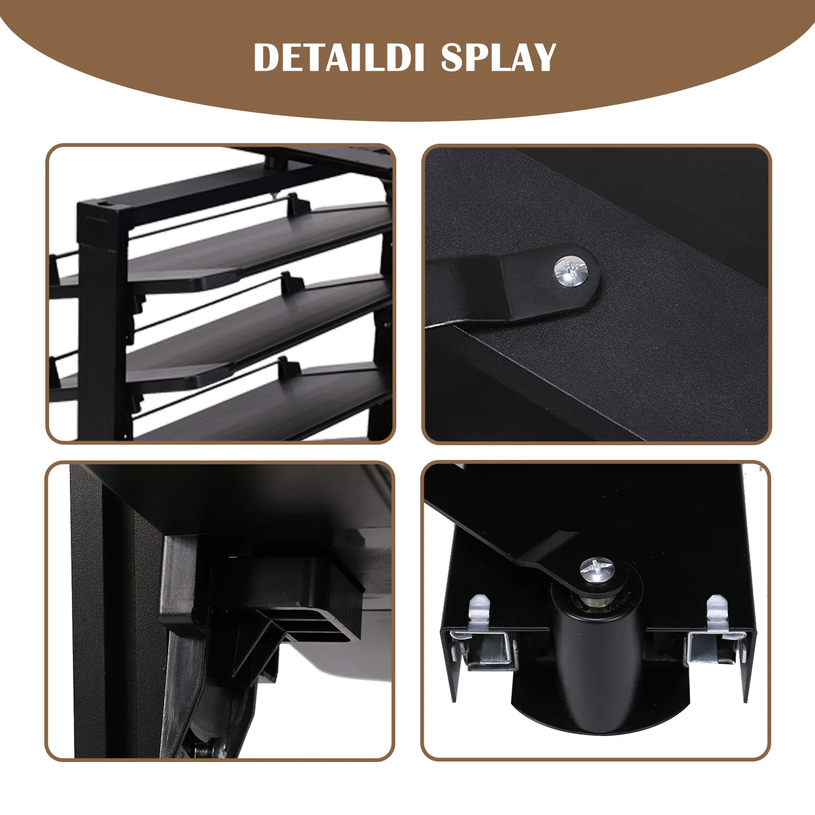 Metal Shoe Rack Adjustable Height Pull-Out Shoe Shelves for Small Bedroom Closet