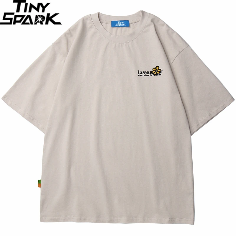 2022 Men Hip Hop T Shirt Streetwear Harajuku Floral T-Shirt Oversize Summer Short Sleeve Tshirt Loose Cotton Tops Tees HipHop 2