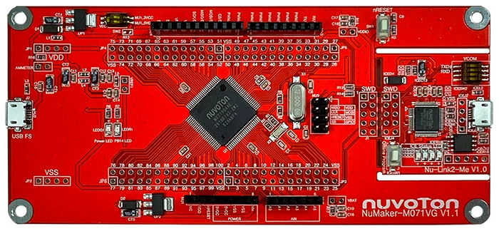 

Nuvoton new tang NuMaker development board NuMaker-M071VG development board