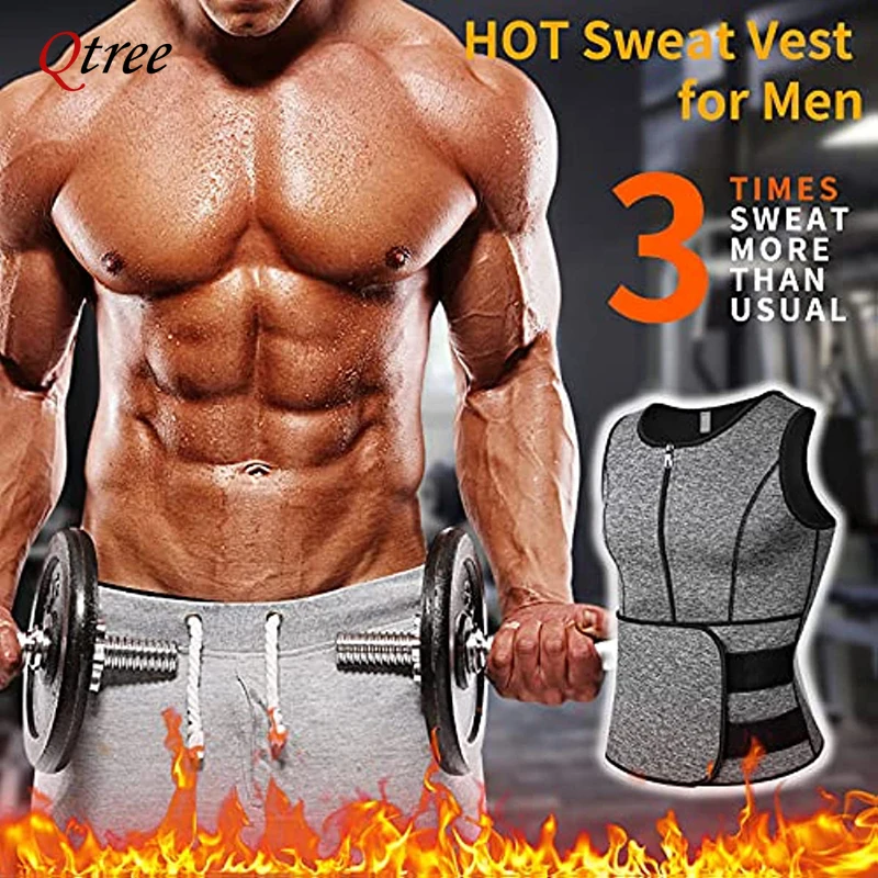 Men Body Shaper Waist Trainer Vest Slimming Compression