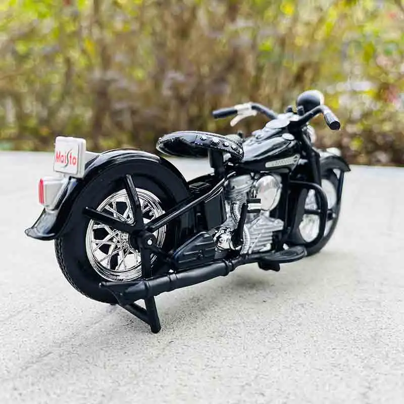 Maisto-motocicleta Harley Davidson 1:18, modelo de coche de