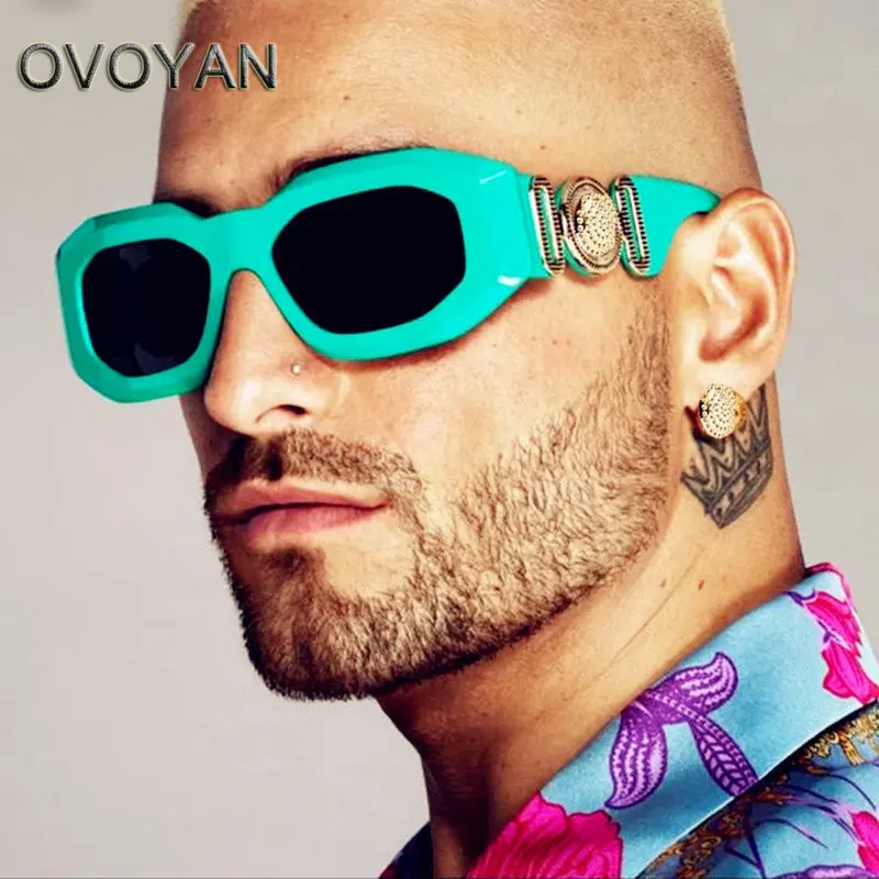

OVOYAN 2022 Luxury Sunglasses Men Brand Designer Glasses Personality Oversized Eyewear Women/Men Punk Gafas De Sol Hombre Uv400