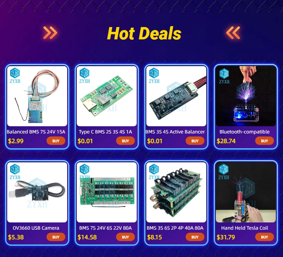 de BMS, 7S, 24V, 30A, 20A, 12A,