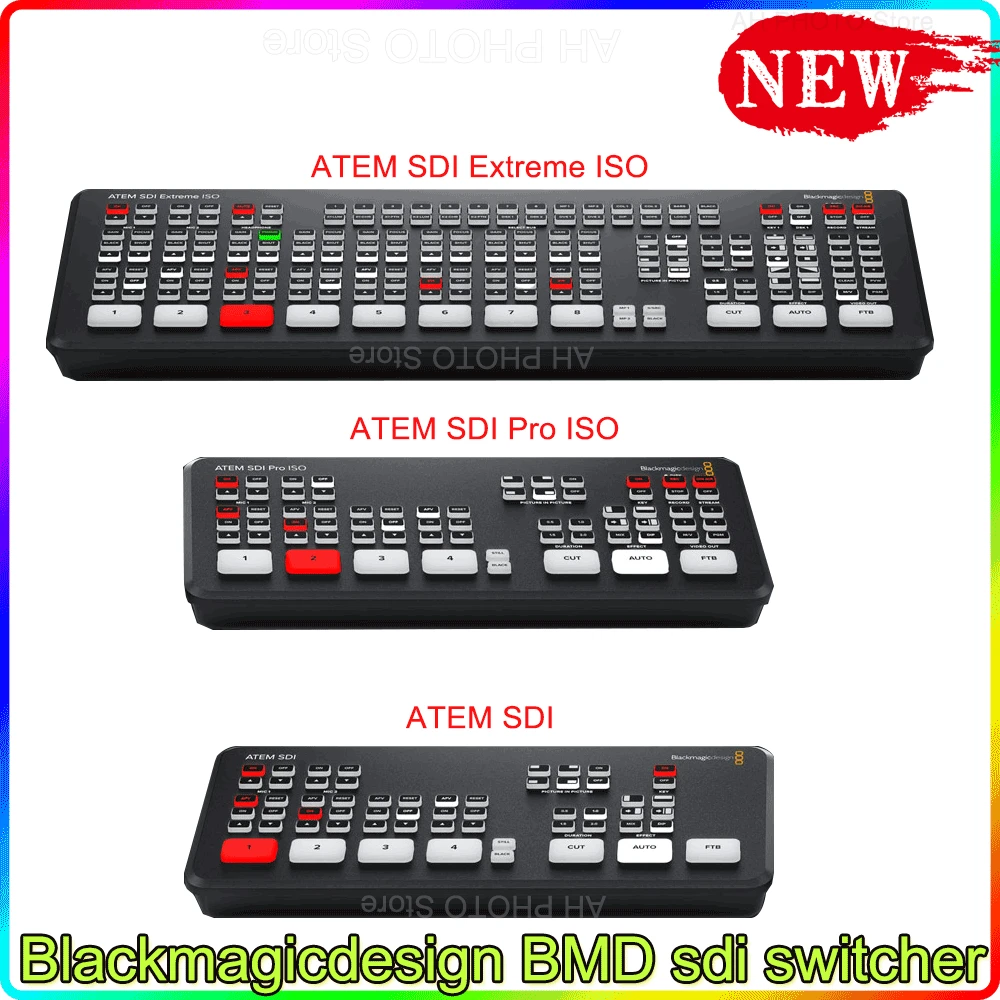 Blackmagic Design ATEM SDI ,ATEM SDI Pro ISO,ATEM SDI Extreme ISO Live Stream Switcher Multi