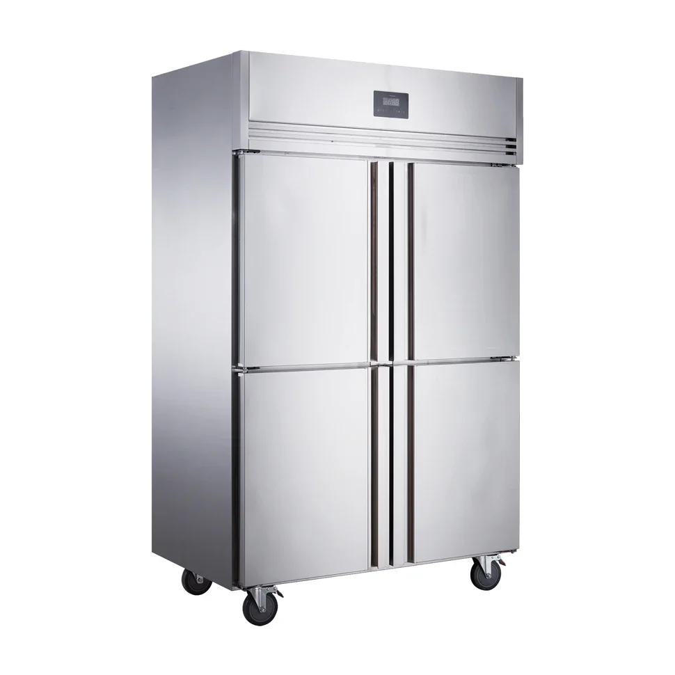 

Stainless Steel 1000 Liter 4 Door Vertical Commercial Refrigerator