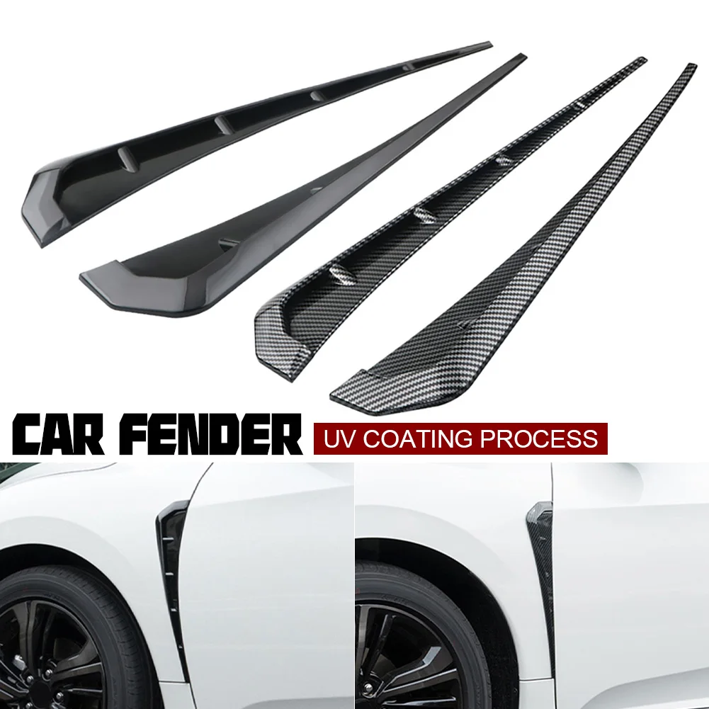 External Modified 2pcs Universal Car Rear Bumper Lip Spoiler Diffuser Splitter Scratch Protector Birthday Gifts Christmas Stocking Filler Gifts Valentines Gifts Easter Gifts 