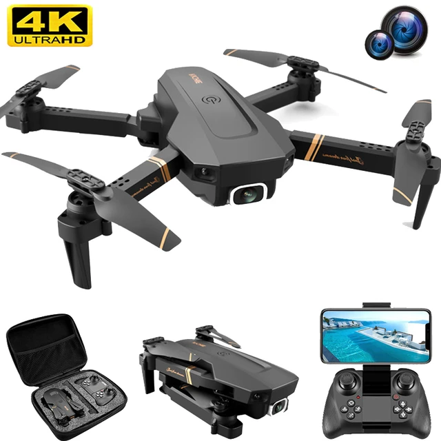 V4 Rc Drone 4k Hd Wide Angle Camera 1080p Wifi Fpv