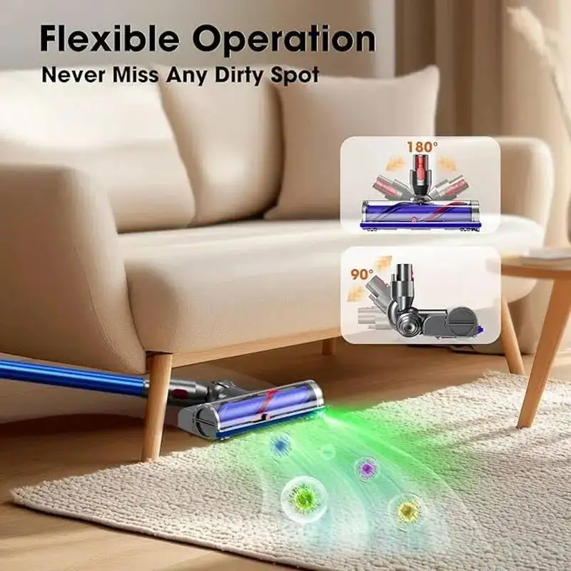 Direct Brush Head for Dyson V8 V10 V11 V15 V7 Vacuum Cleaner Hardwood Floor Attachment Bristle Roller Brush Vacuum Cleaner Parts