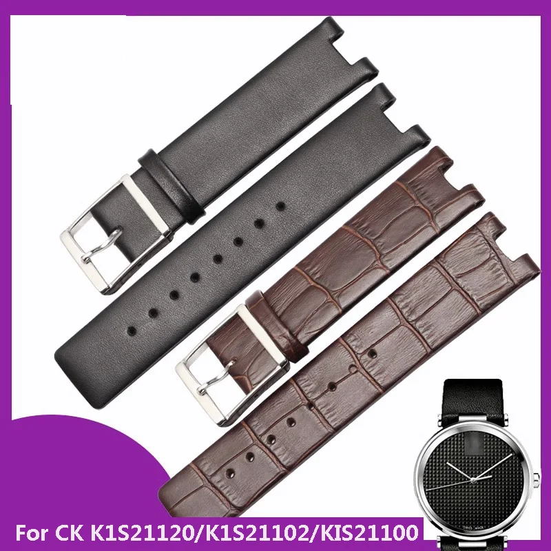 Cheap High Quality Leather 21 mm Watch Wristband K2M21620_K0021055 main image 1