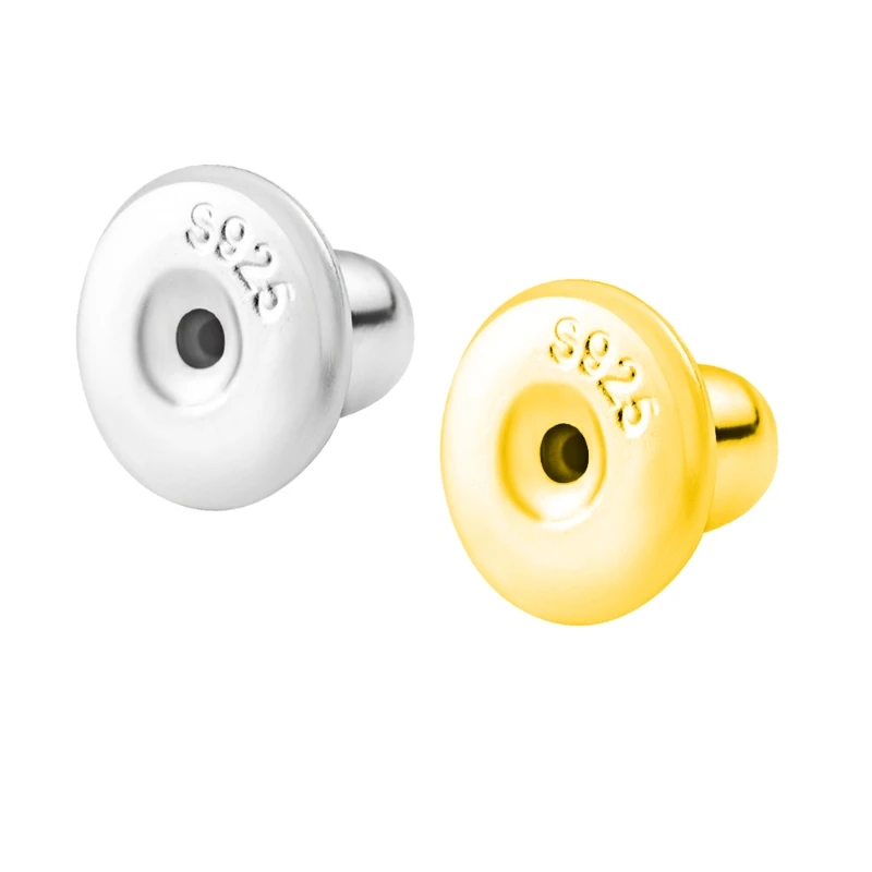 Portable 8x Earring Back Stopper Safely Locking Earring Pad Jewelry Accessories