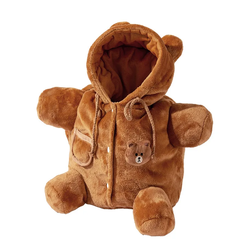 Pet Carrier Bag Pet Bag Shoulder Bag Dog Bag Autumn and Winter Portable Outing Warm Windproof Bear Cute Shoulder Cat Pet Crossbody