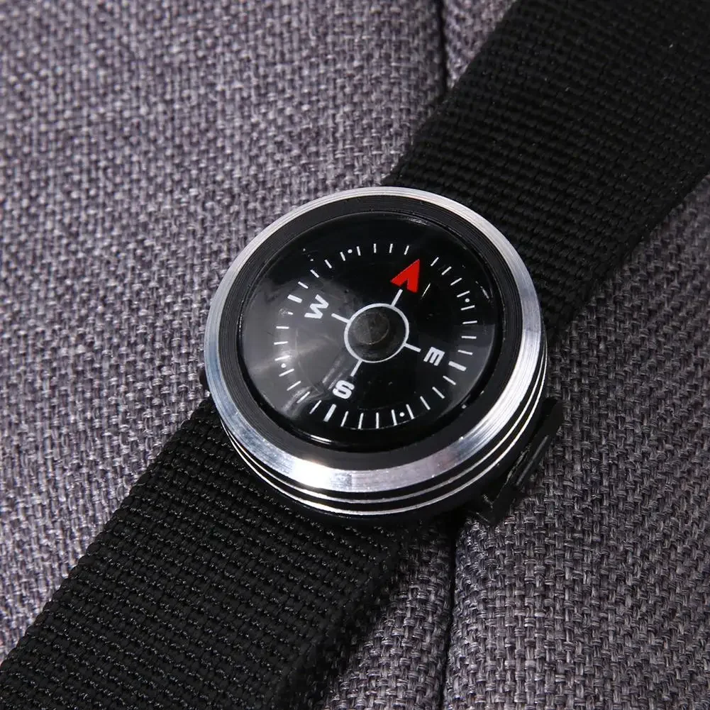 MIni Portable Watch Strap Button Compass 4