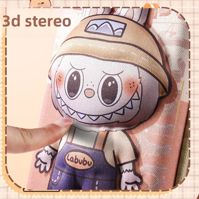 3D Stationery Box Cute Cartoon Pencil Box Student Study Stationery Box Large-capacity Pencil Case and Lab-pulling Cloth 2