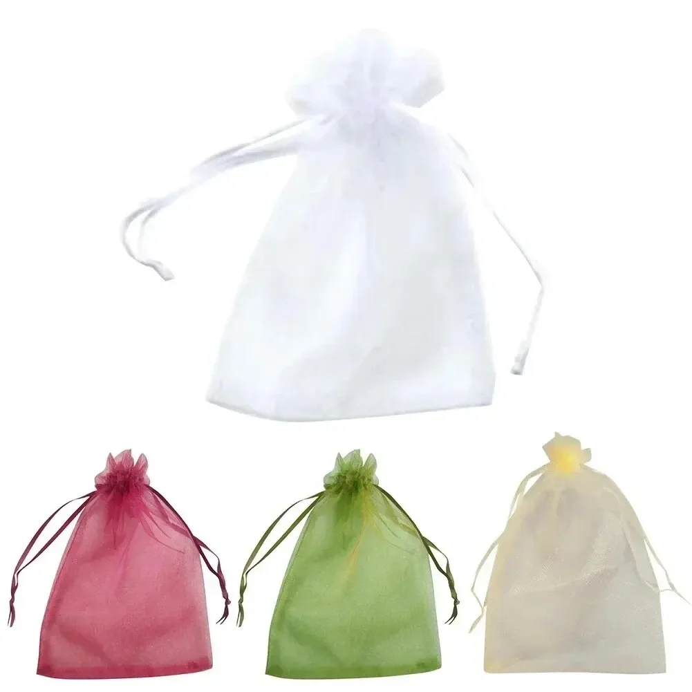Fruit Protection Bags 50pcs Anti-Bird Garden Netting Bags Strawberry Grapes Mesh Bag Plante Vegetable Netting Cover Garden Tool