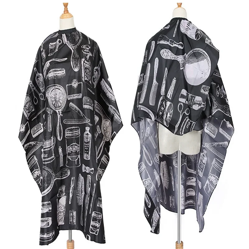 1PC Barber Tools Cutting Hair Waterproof Cloth Salon Barber Cape Hairdressing Hairdresser Apron Haircut Tool pattern Capes 4