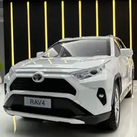 1:24 Toyotas RAV4 SUV Alloy Car Model Diecasts Metal Off-road Vehicles Car Model High Simulation Sound and Light Kids Toys Gifts 1