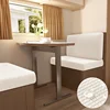 2pcs/set Water Repellent RV Dinette Cushion Covers Stretch Armless Camper Car Bench Seat Covers Recreational Vehicle Sofa Cover 1