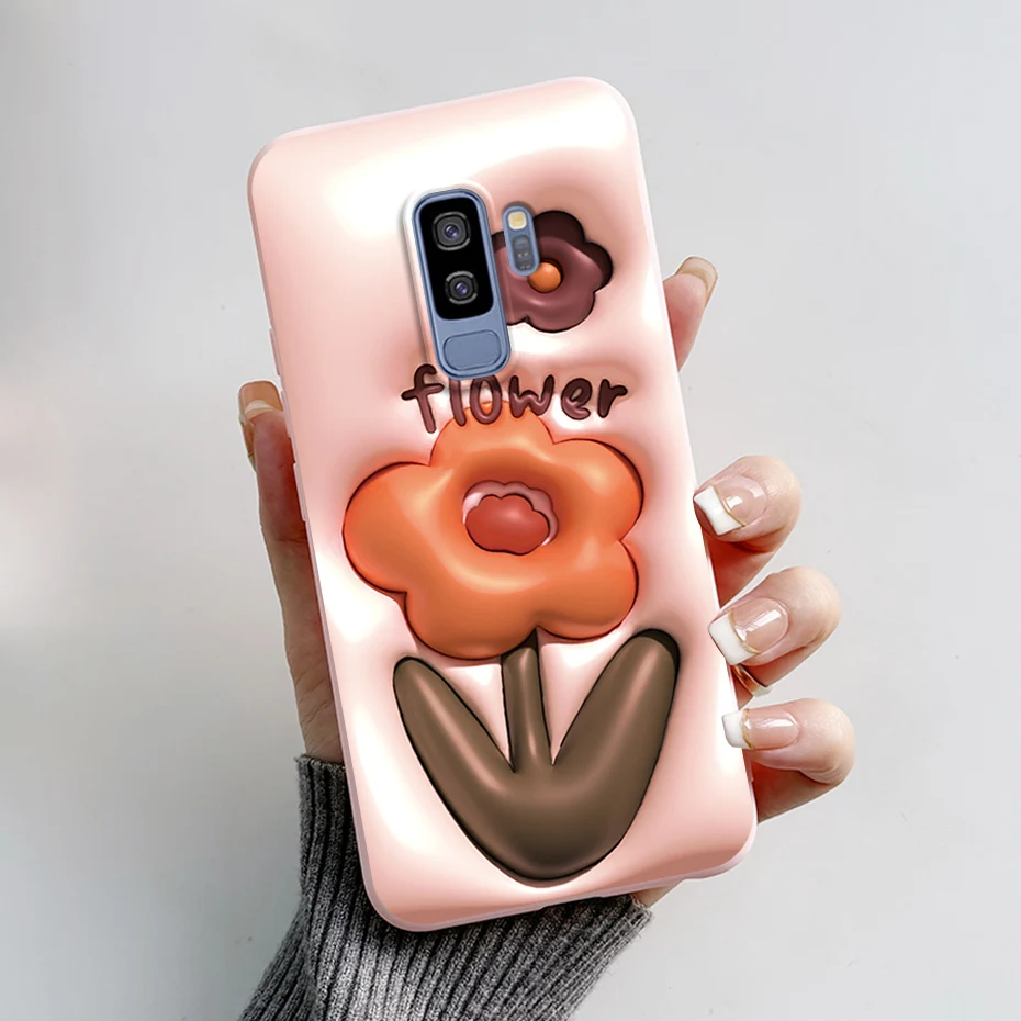 Astronaut Silicone Phone Case with Protective Bumper for Samsung Galaxy S9/S9+