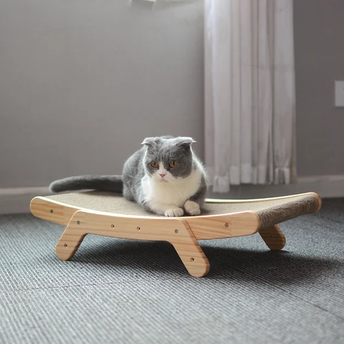 고양이 나무 스크래처 스크래처, 분리 가능한 라운지 침대, 3 인 1 스크래치 포스트, 고양이 훈련 갈기 발톱 장난감, 고양이 스크래치 보드 3
