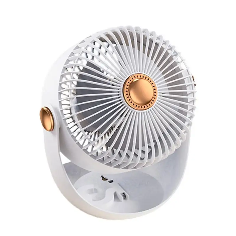 

Small Air Flow Fan 3 Modes Adjustable Strong Airflow Fan Ultra Quiet Operation Small Size Fan Long Battery Life Cooling Desk Fan