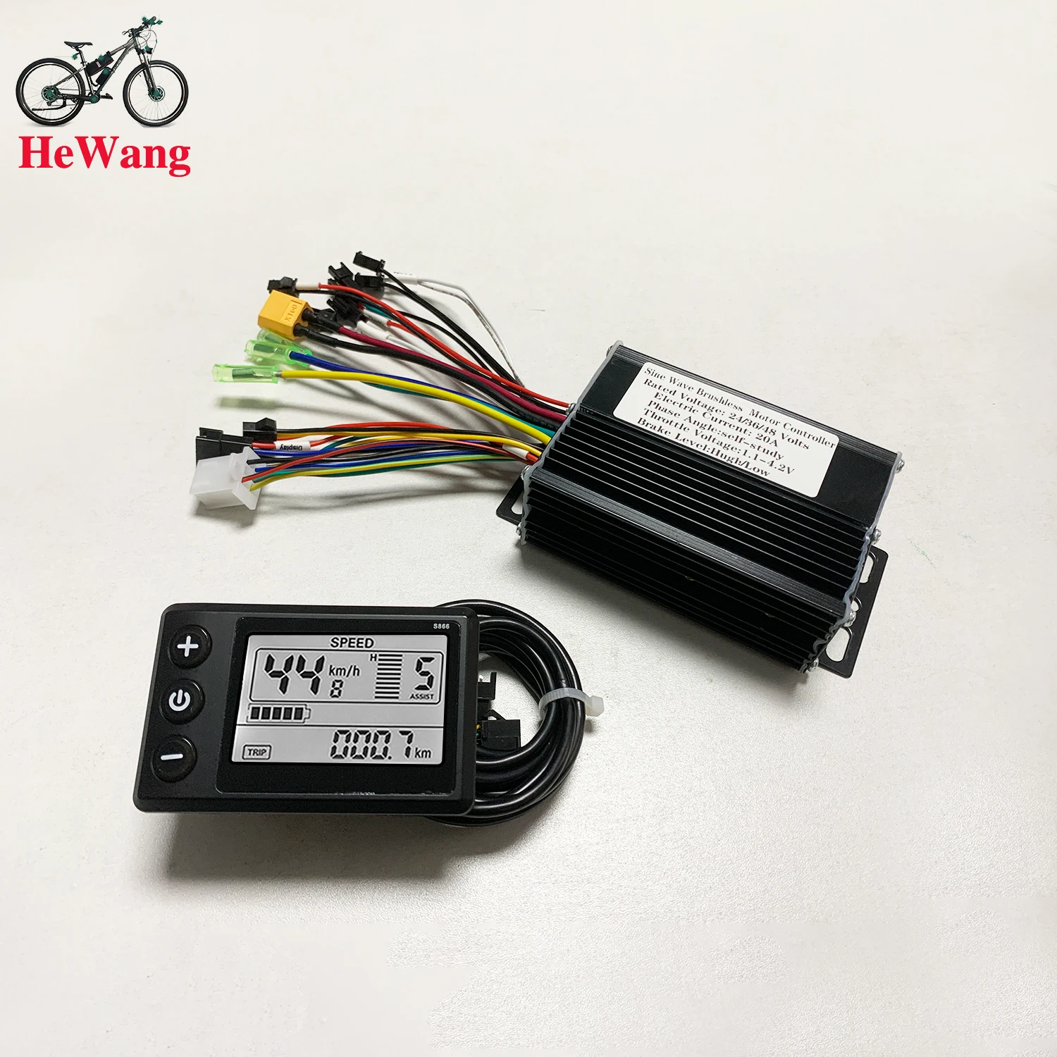 24V 36V 48V 20A 350W 500W E-bike DC Brushless motor sine wave 3-mode controller