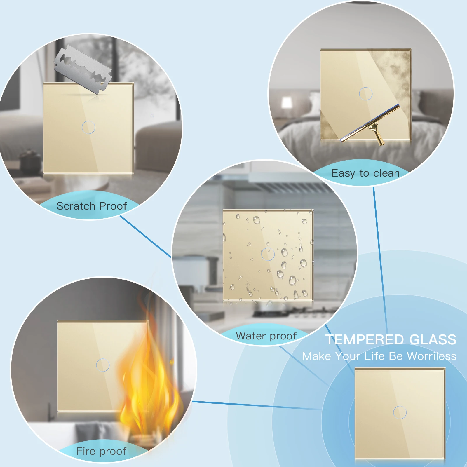 2 gang 3gang touch switch 1way tipo c usb 04