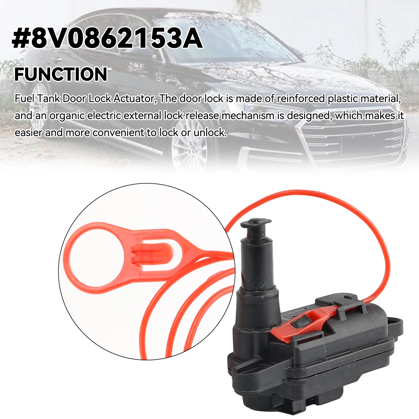 Fuel Box Filler Door Control Actautor Motor For Audi A1 A7 A8 Q3 Q7 A3 S3 A4 Avant A6 Allroad 8V0862159A 8V0862153B