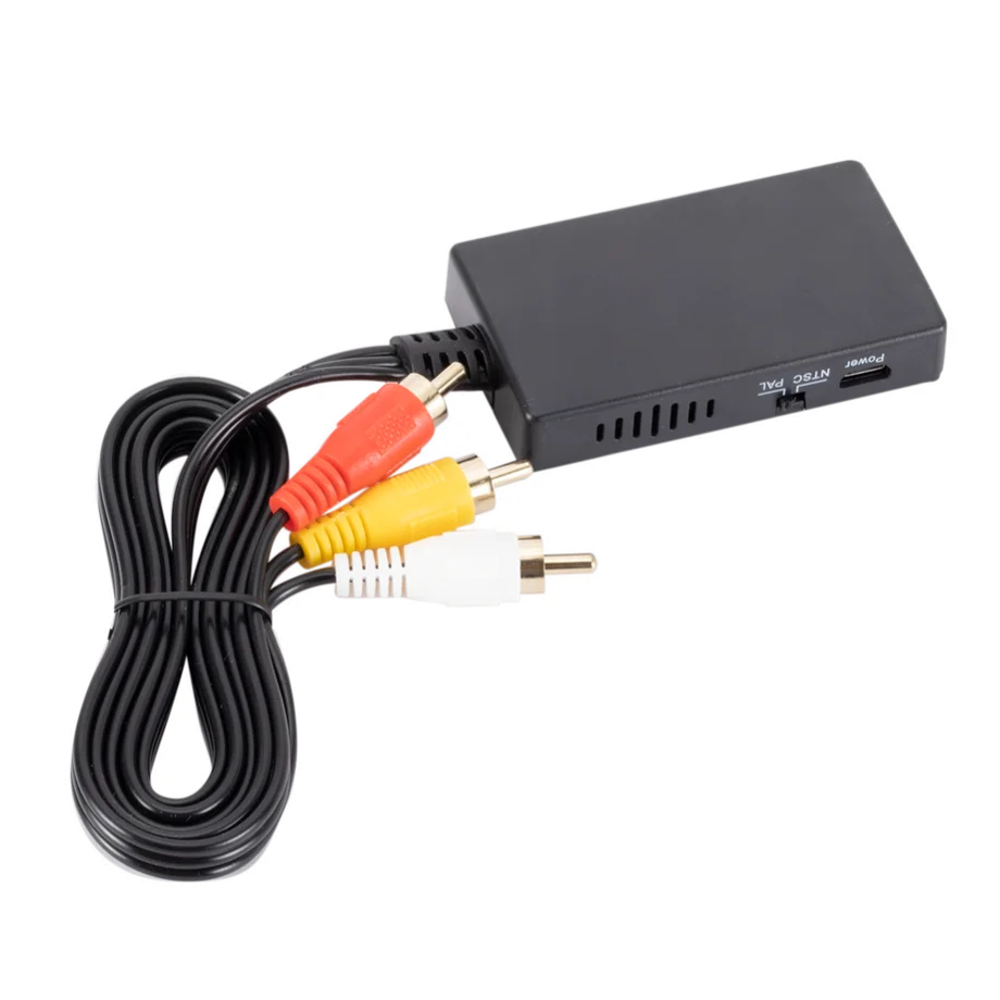 Convertidor HDMI a RCA Adaptador HDMI a AV Compatible para Apple TV, Xiaomi  Mi Box, Android TV Box, Roku, Fire Stick, DVD, Reproductor de Blu-ray ect.