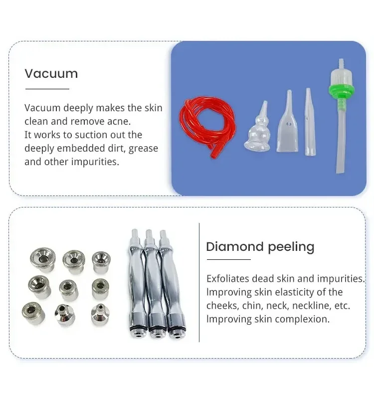 10-in-1 Advanced Facial Machine with Diamond Microdermabrasion & Ultrasonic Skin Scrubber 6 <h2 data-section-id="36yc70" data-start="4616" data-end="4675">Next-Level Skin Treatment System for High-End Clinics</h2> <p data-start="4677" data-end="4929">The <strong data-start="4681" data-end="4716">10-in-1 Advanced Facial Machine</strong> builds upon the standard multifunction platform by integrating <strong data-start="4780" data-end="4809">diamond microdermabrasion</strong> and <strong data-start="4814" data-end="4853">ultrasonic skin scrubber technology</strong>, delivering a <strong data-start="4868" data-end="4928">more intensive exfoliation and deep-cleansing experience</strong>.</p> <p data-start="4931" data-end="5042">This upgraded system is designed for clinics aiming to provide <strong data-start="4994" data-end="5041">premium, results-driven skincare treatments</strong>.</p> 10-in-1 Advanced Facial Machine with Diamond Microdermabrasion & Ultrasonic Skin Scrubber