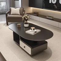 Table basse vintage de luxe, table basse moderne, table d'appoint tendance avec rangement, Mesa De Centro, meubles de salon 2