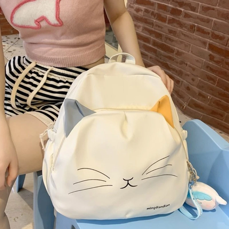 College Backpacks for Teen Girl Student Cartoon Rucksack Travel Daypack