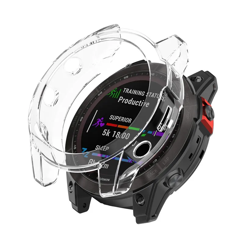 TPU Protective Case Cover for Garmin epix Gen2 Smart Watch Clear Colorful Soft Protector Cover Shell for epix Gen 2 